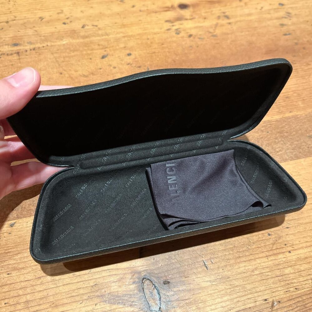 Balenciaga Women's Black and Brown Sunglasses Case - Picture 2 of 2